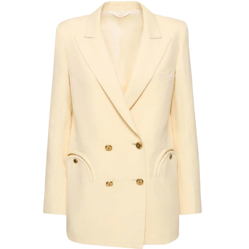 BNWT Blaze Milano Savannah Butter Everyday Blazer Diana Gold